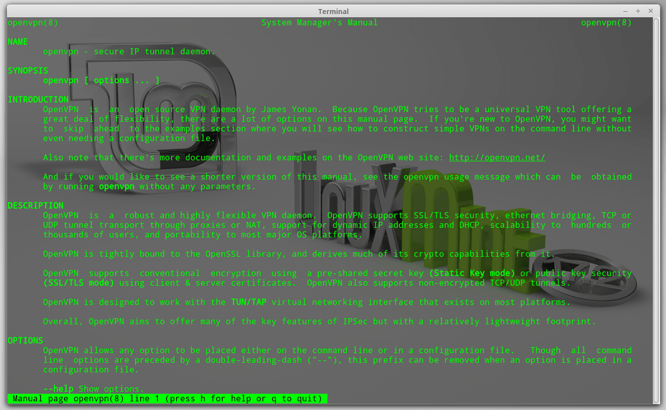 OpenVPN Linux Mint