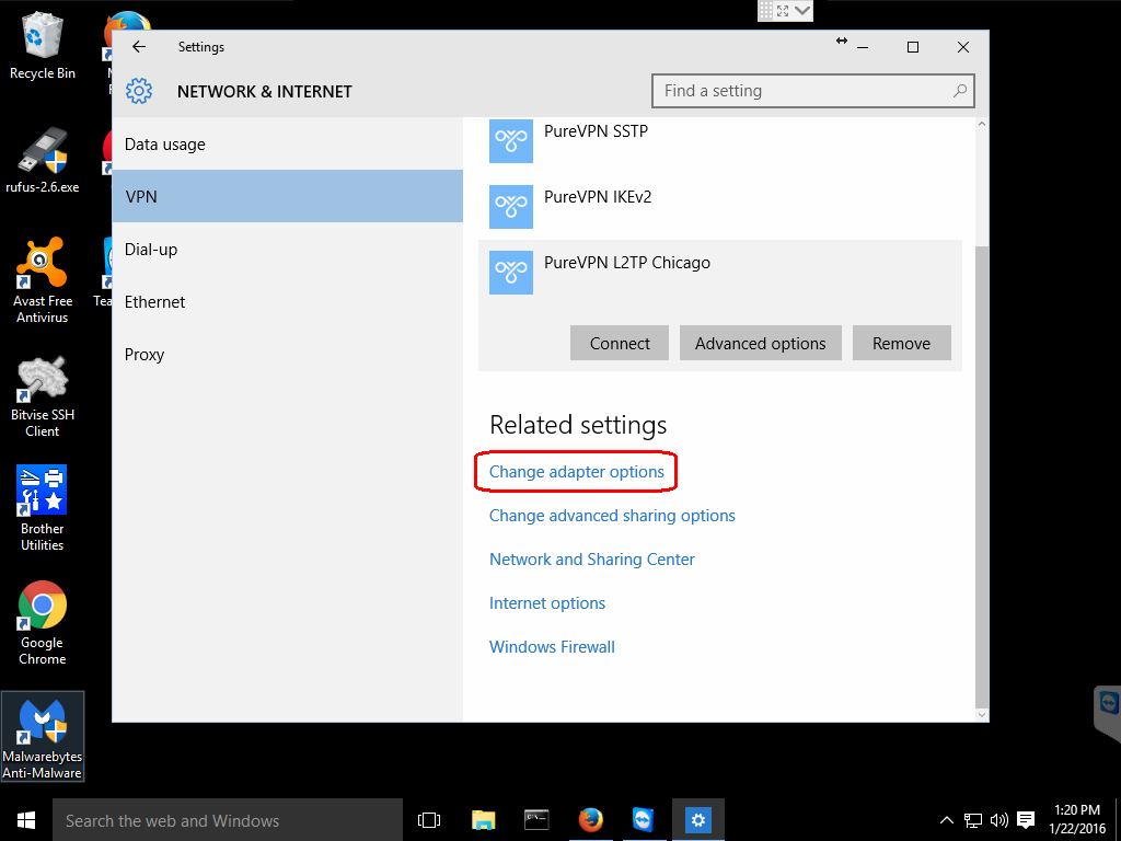 advancedsettings l2tp win10