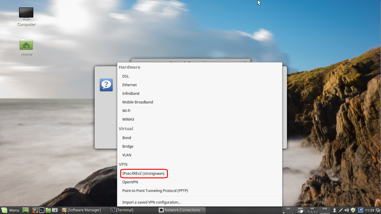 IPsec strongswan Linux VPN