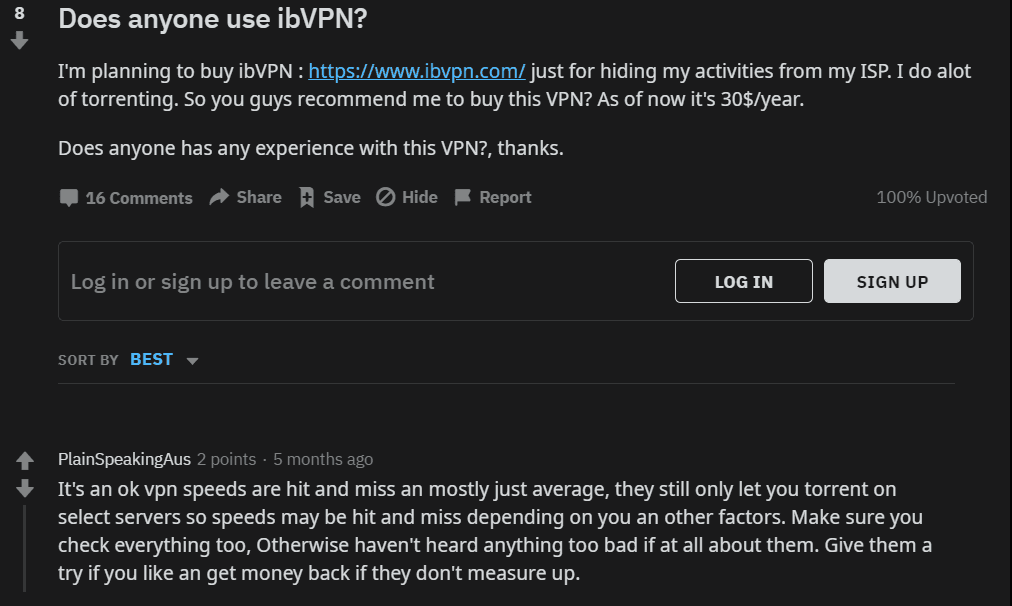 Best VPN Reddit