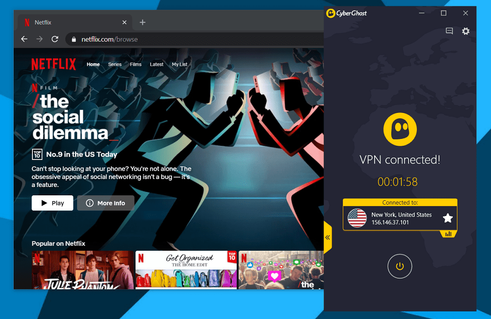 CyberGhost VPN Netflix