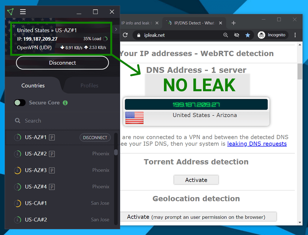 DNS leak