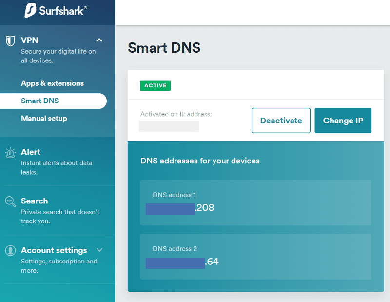 Surfshark Smart DNS