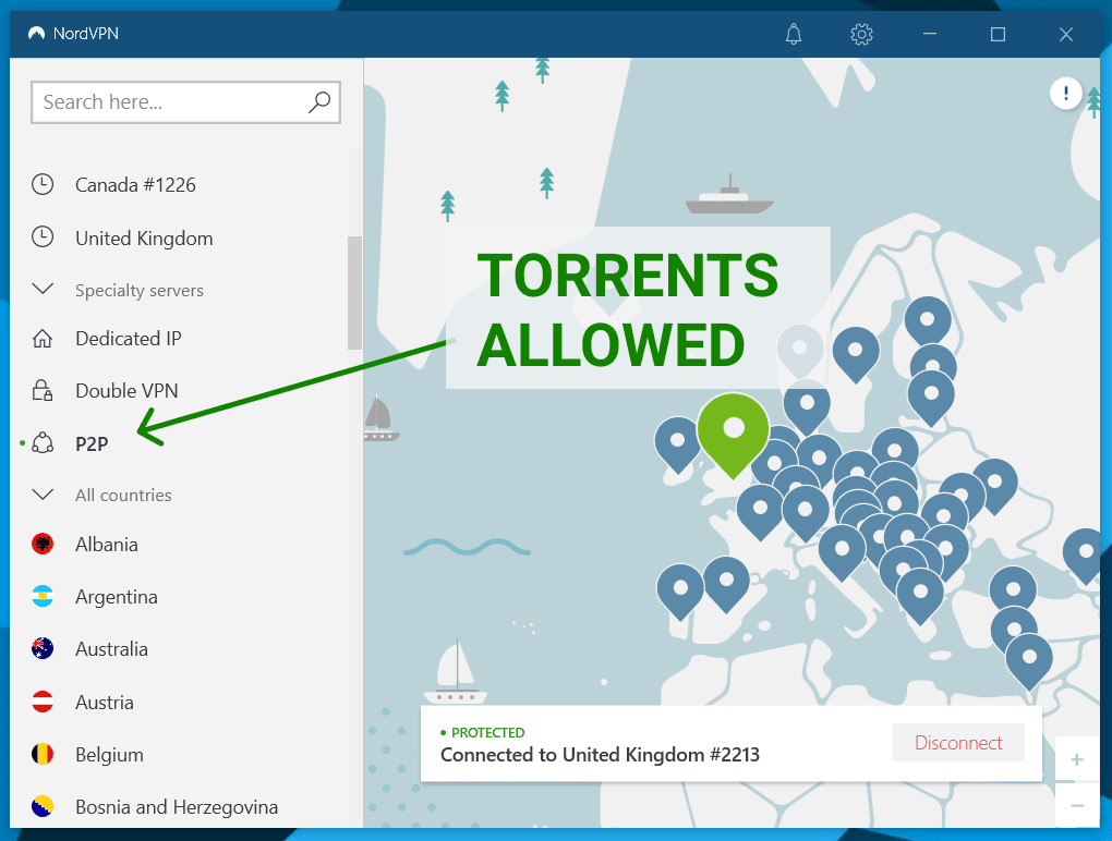 NordVPN torrenting