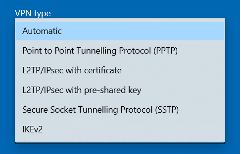 VPN protocols