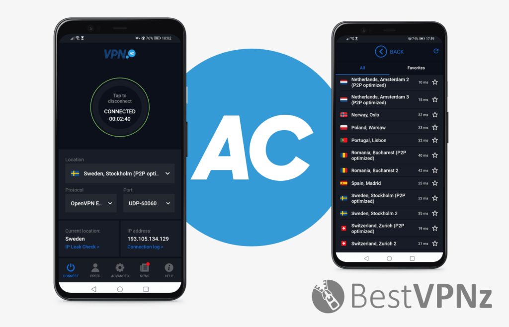 VPN.ac Android