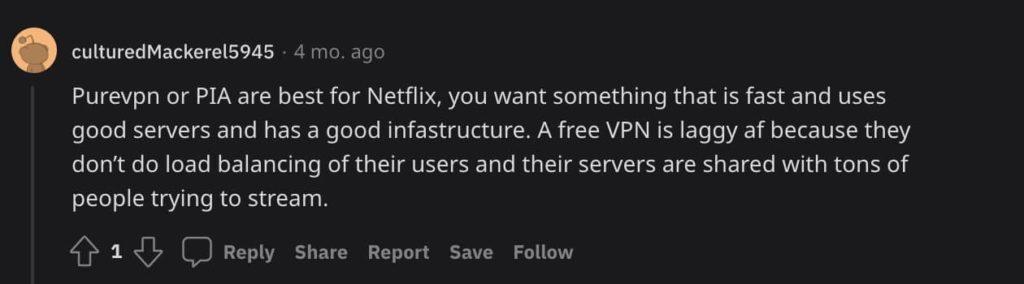 Best VPN for Netflix Reddit